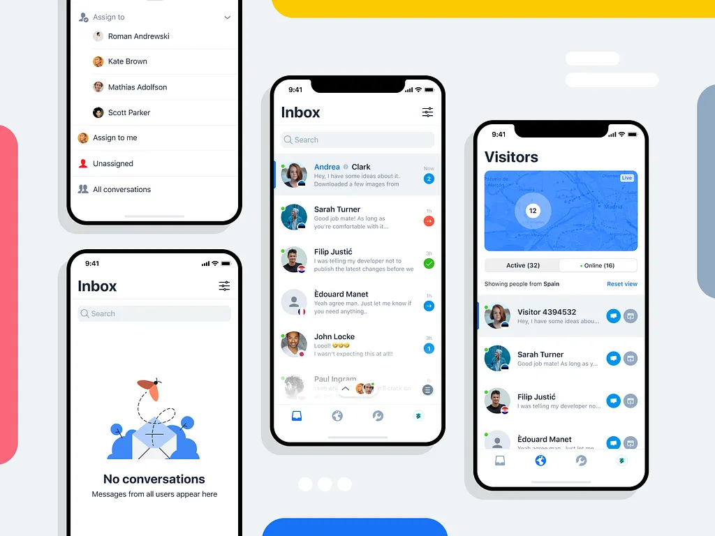 Crispo mobile chat application interface